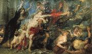RUBENS, Pieter Pauwel The Consequences of War oil painting